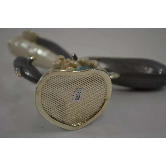 Ciel Collectibles Dolphin Trinket Box w/ Necklace Enamel Swarovski Crystals - Picture 7 of 9